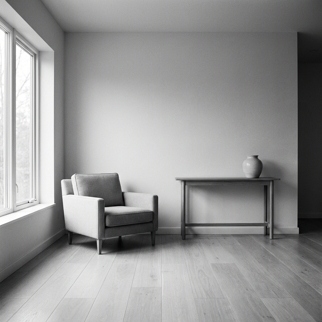 Peaceful, organized room